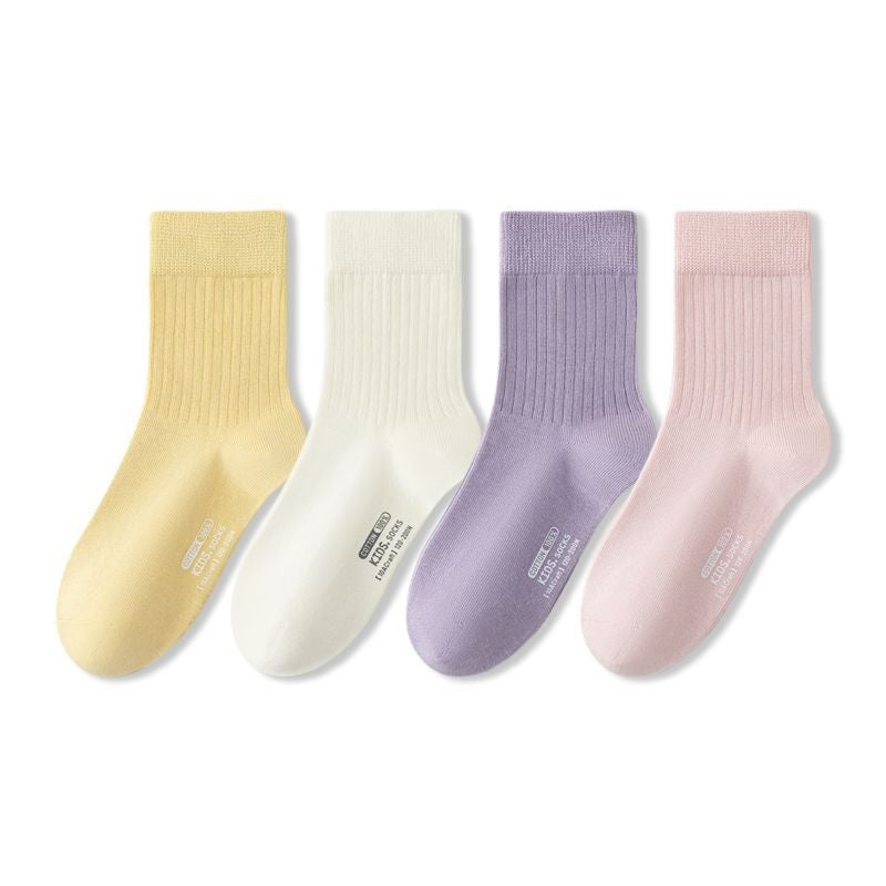 Summer and Spring Baby Kids Breathable Preppy Socks Set, MyKids-USA®, Baby & Toddler Socks & Tights, MyKids-USA - Size/Age - M (3-5Y) - Color - Pink -  -  - TR2605132309-C.