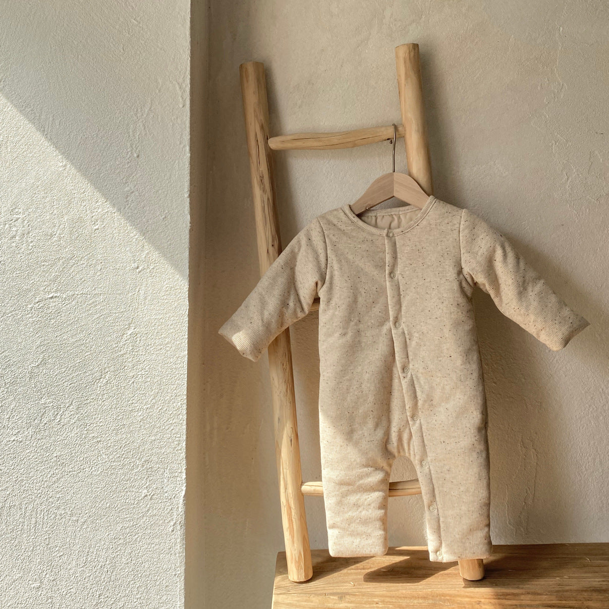 Autumn and Winter Arrival Baby Unisex Long Sleeves Dots Pattern Rompers, MyKids-USA®, Baby One-Pieces, MyKids-USA - Size/Age - 66 (3-6M) - Color - Apricot -  -  - TR2512251320-A.