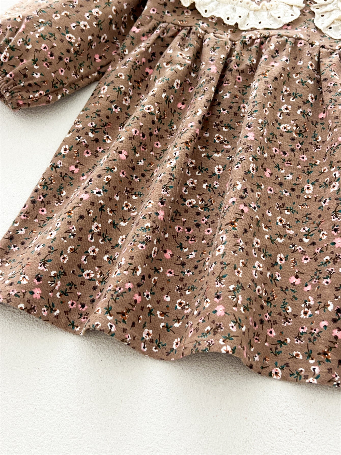 Spring Arrival Baby Girls Long Sleeves Vintage Floral Pattern Dress, MyKids-USA®, Baby & Toddler Dresses, MyKids-USA -  -  -  -  -  -  - 