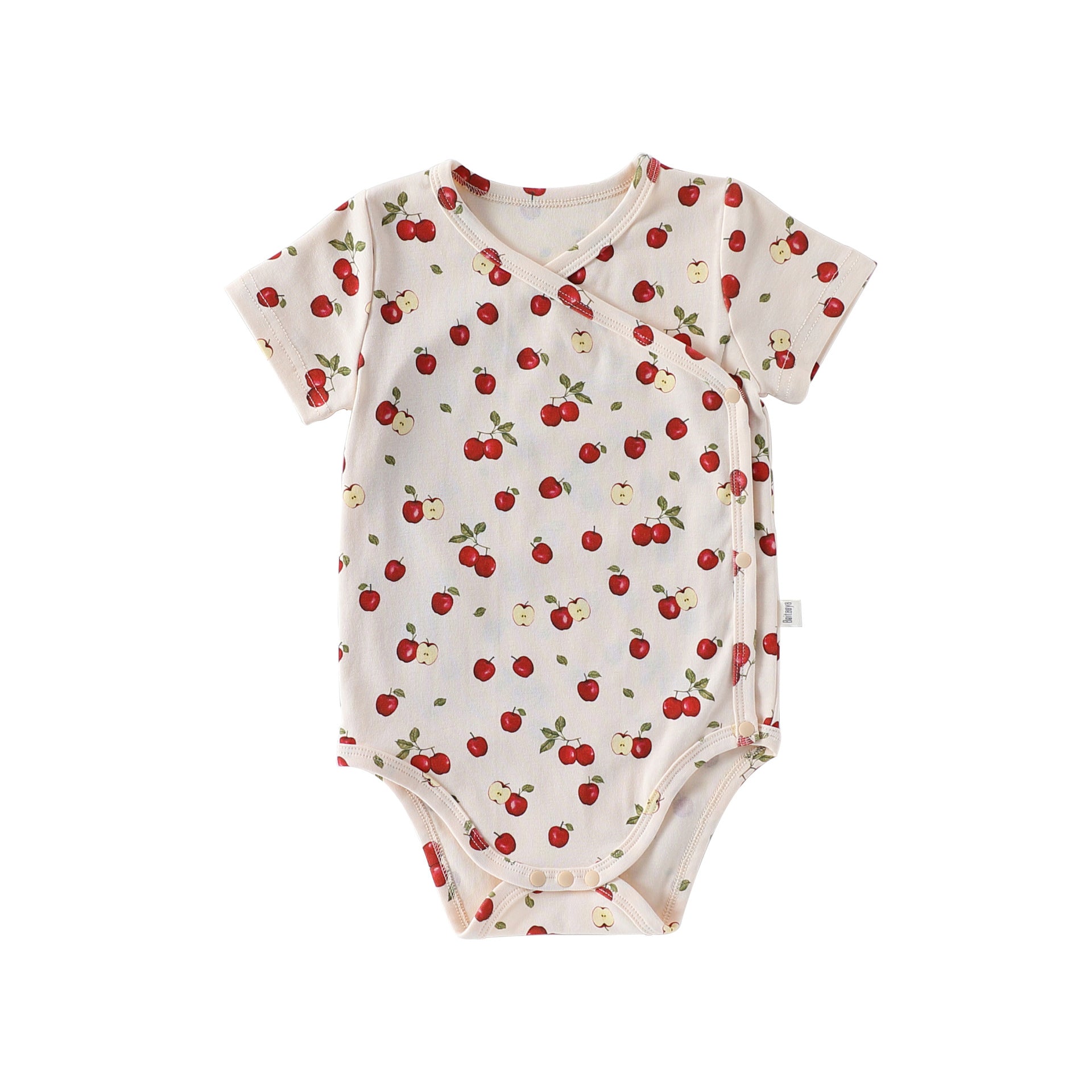 Summer Arrival Baby Short Sleeves Fruits Pattern Bodysuit, MyKids-USA®, Bodysuits, MyKids-USA - Size/Age - 66 (3-6M) - Color - Apricot -  -  - TR2605192357-A.
