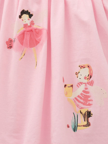 Summer Baby Kids Girls Short Sleeves Flowers and Cartoon Pattern Dress, MyKids-USA®, Baby & Children's Dresses, MyKids-USA -  -  -  -  -  -  - .