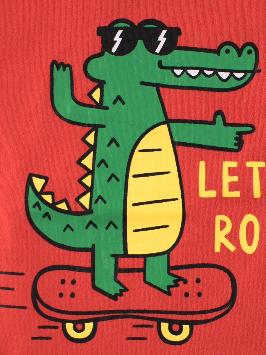 Summer Boys’ Letters and Cartoon Pattern T-shirt in European and American Style, MyKids-USA®, T-Shirts, MyKids-USA -  -  -  -  -  -  - .