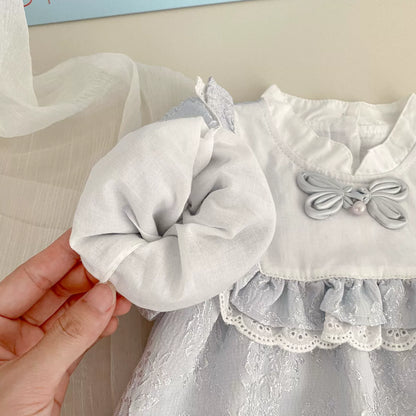 Autumn Arrival Baby Girls Color Patchwork Long Sleeves Flowers Pattern Onesies, MyKids-USA®, Baby One-Pieces, MyKids-USA -  -  -  -  -  -  - 