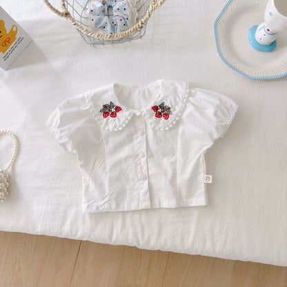 Summer Hot Selling Baby Kids Girls Sleeveless Blue Strap Onesies Overalls and White Shirt Clothing Set, MyKids-USA®, Baby & Toddler Outfits, MyKids-USA -  -  -  -  -  -  - 