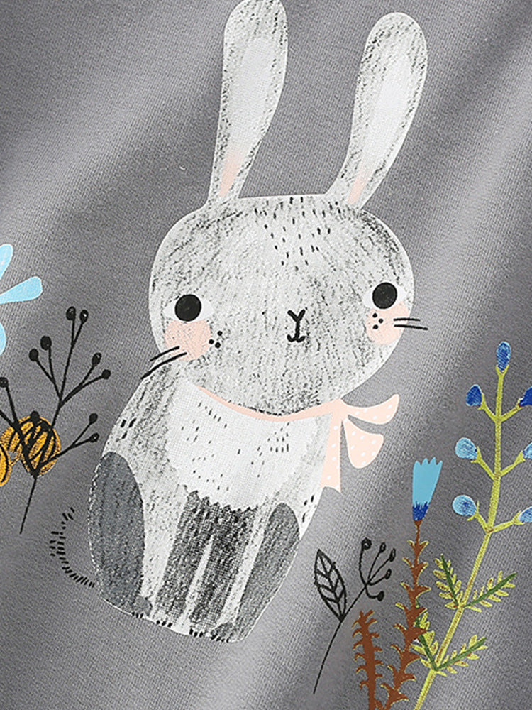 Baby Girl In Autumn And Winter Cartoon Print Pattern Comfy Cotton Pullover, MyKids-USA®, Baby & Toddler Outerwear, MyKids-USA -  -  -  -  -  -  - 