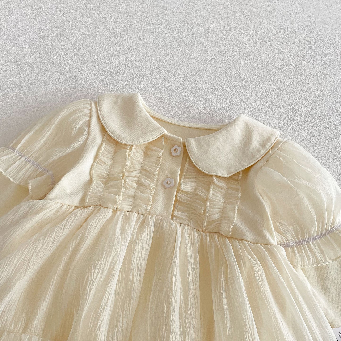 Spring Arrival Baby Girls Long Sleeves Solid Color Peter Pan Collar Onesies Dress, MyKids-USA®, Baby & Toddler Dresses, MyKids-USA -  -  -  -  -  -  - .