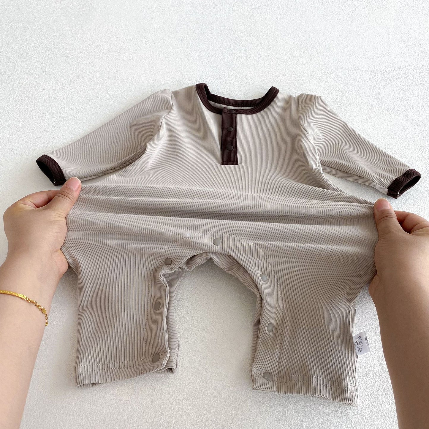 Autumn Arrival Baby Unisex Long Sleeves Color Patchwork Rompers, MyKids-USA®, Baby One-Pieces, MyKids-USA -  -  -  -  -  -  - 