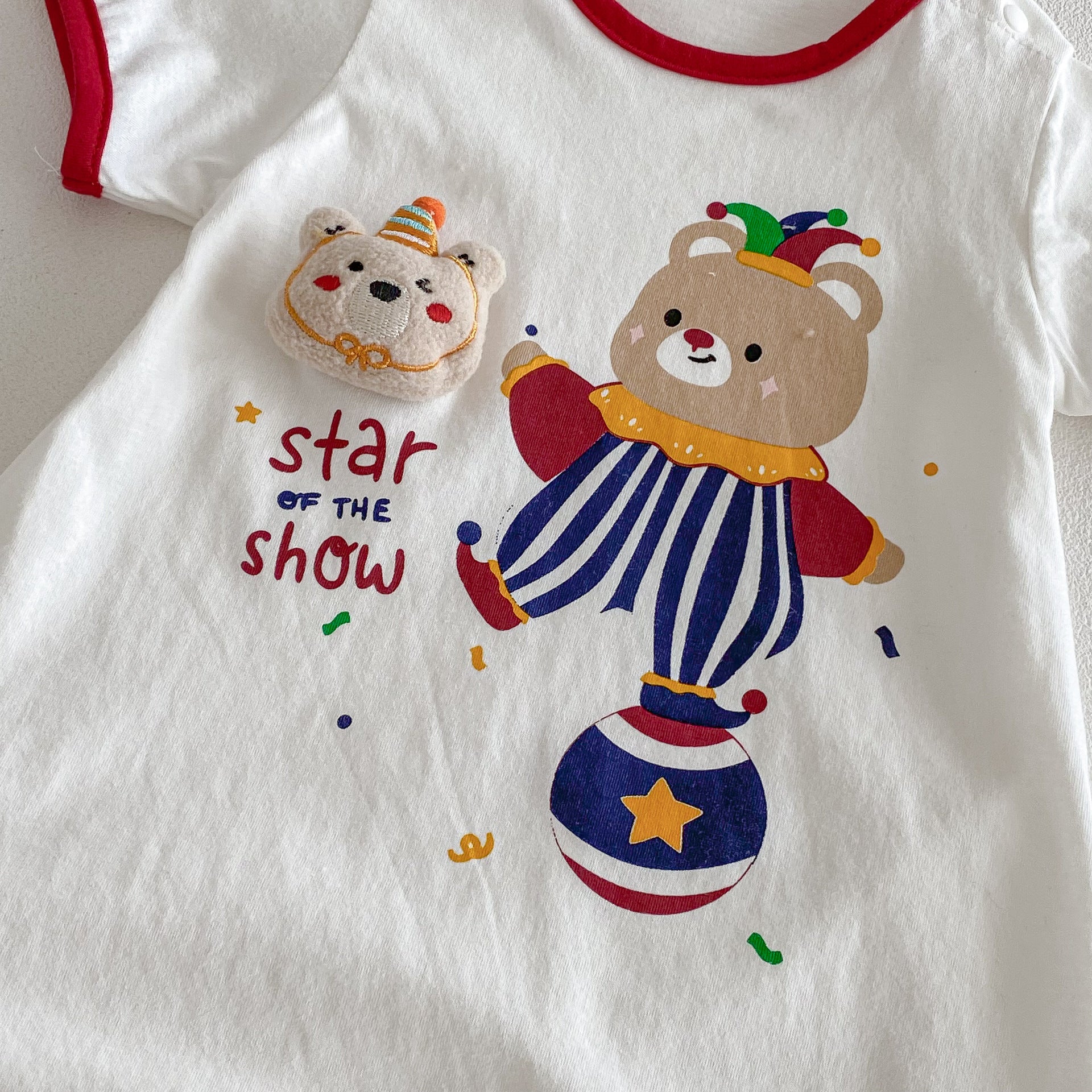 Summer Arrival Baby Boys and Girls Short Sleeves Letters and Cartoon Pattern Rompers, MyKids-USA®, Baby One-Pieces, MyKids-USA -  -  -  -  -  -  - .