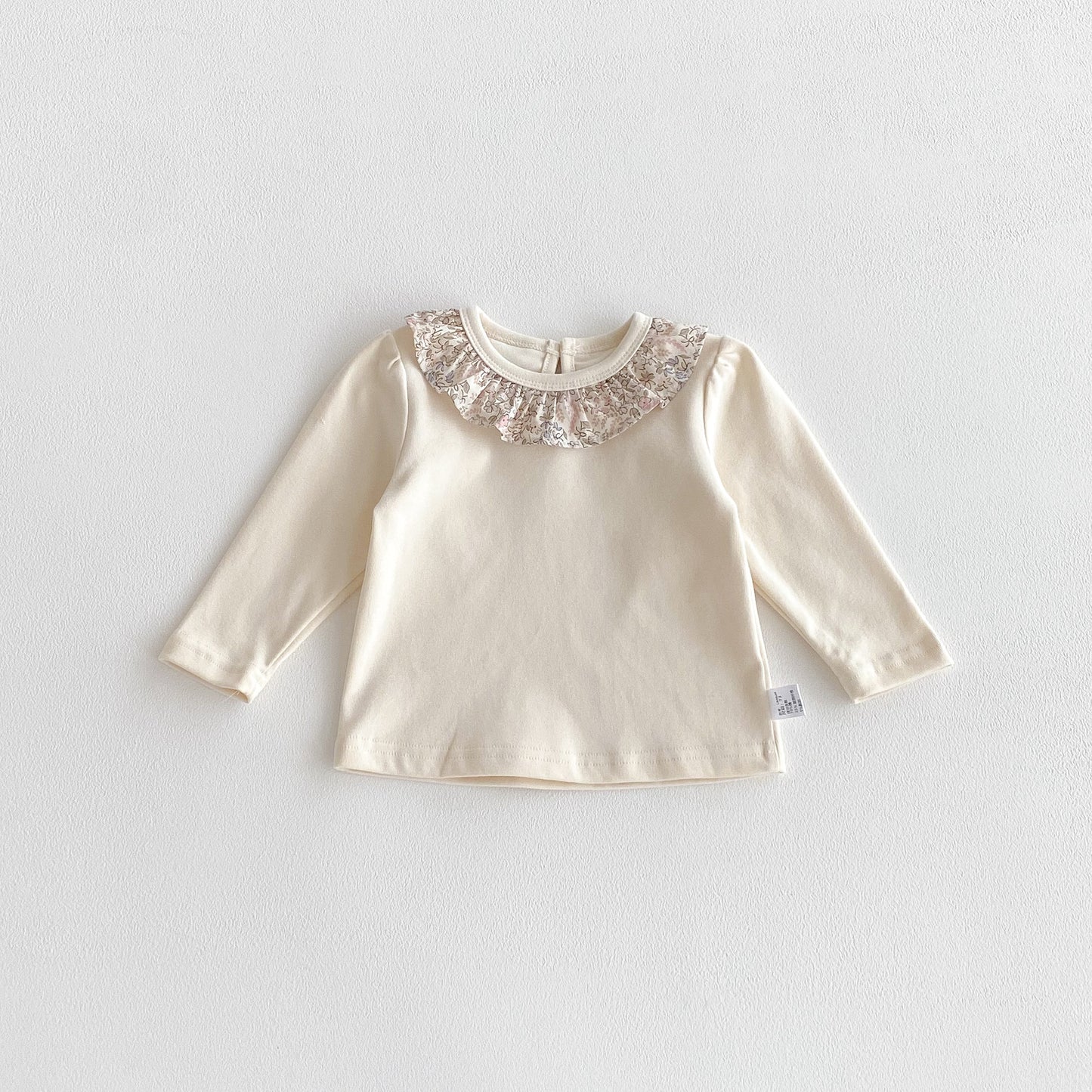 Autumn Arrival Baby Girls Flowers Pattern Collar Long Sleeves Top, MyKids-USA®, Baby & Toddler Tops, MyKids-USA - Size/Age - 73 (6-9M) - Color - Beige -  -  - TR2509172346-A