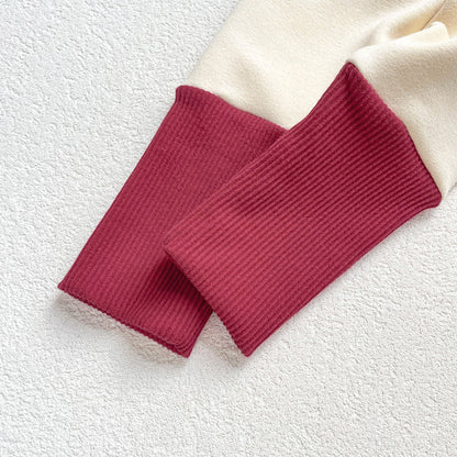 Autumn and Winter Arrival Color Patchwork Style Simple Fleece-Lined Pants for Kids, MyKids-USA®, Trousers, MyKids-USA -  -  -  -  -  -  - .