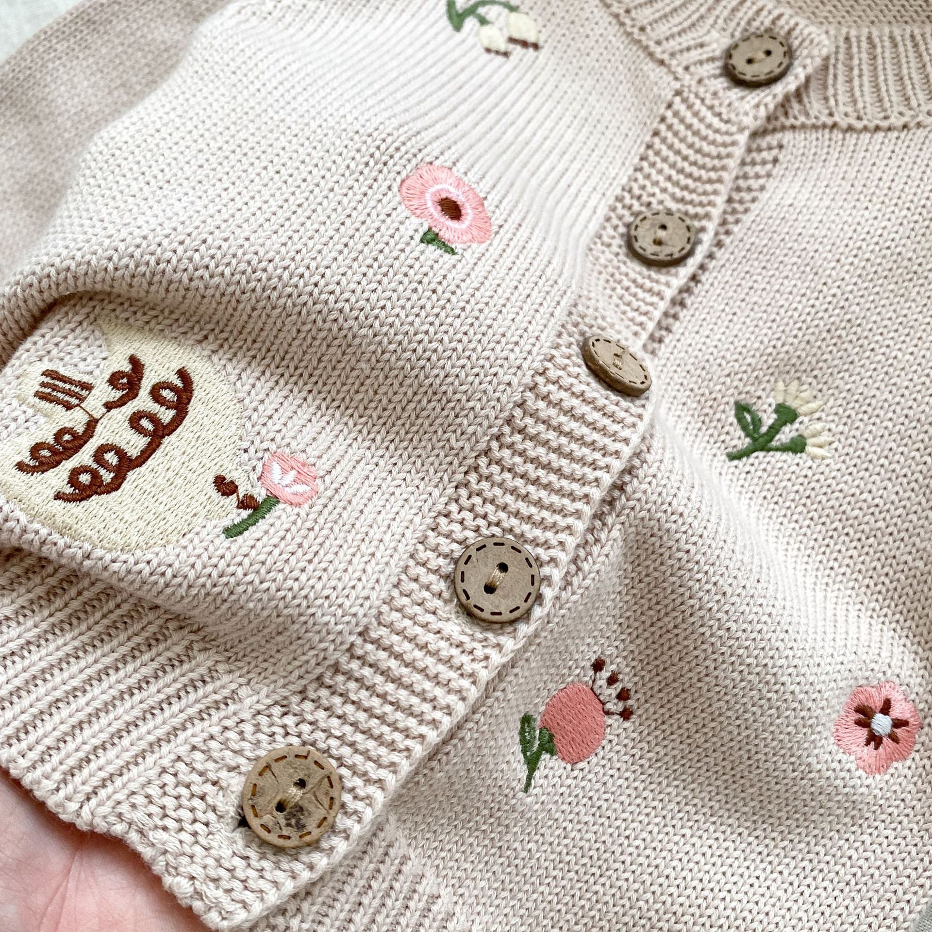 Autumn Arrival Baby Kids Girls Comfortable Floral Pattern Embroidered Knitted Long Sleeves Cardigan, MyKids-USA®, Baby & Toddler Outerwear, MyKids-USA -  -  -  -  -  -  - 