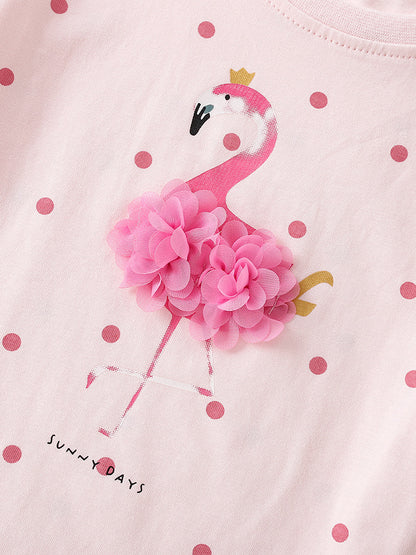 Arrival Summer Baby Kids Girls Short Sleeves Dots Pattern T-shirt and Shorts Clothing Set
