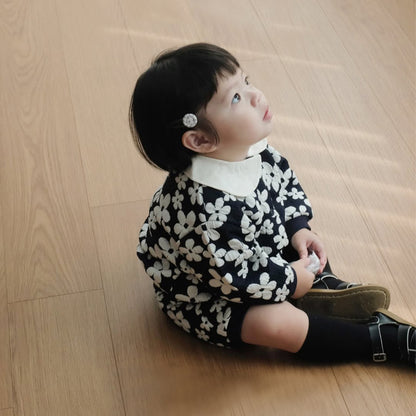 Autumn and Spring Baby Kids Girls Long Sleeves Flowers Pattern Top and Bloomers Clothing Set, MyKids-USA®, Baby & Toddler Outfits, MyKids-USA -  -  -  -  -  -  - .