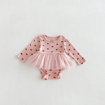 MyKids-USA® Autumn Arrival Baby Girls Long Sleeves Cute Color Patchwork Bodysuit