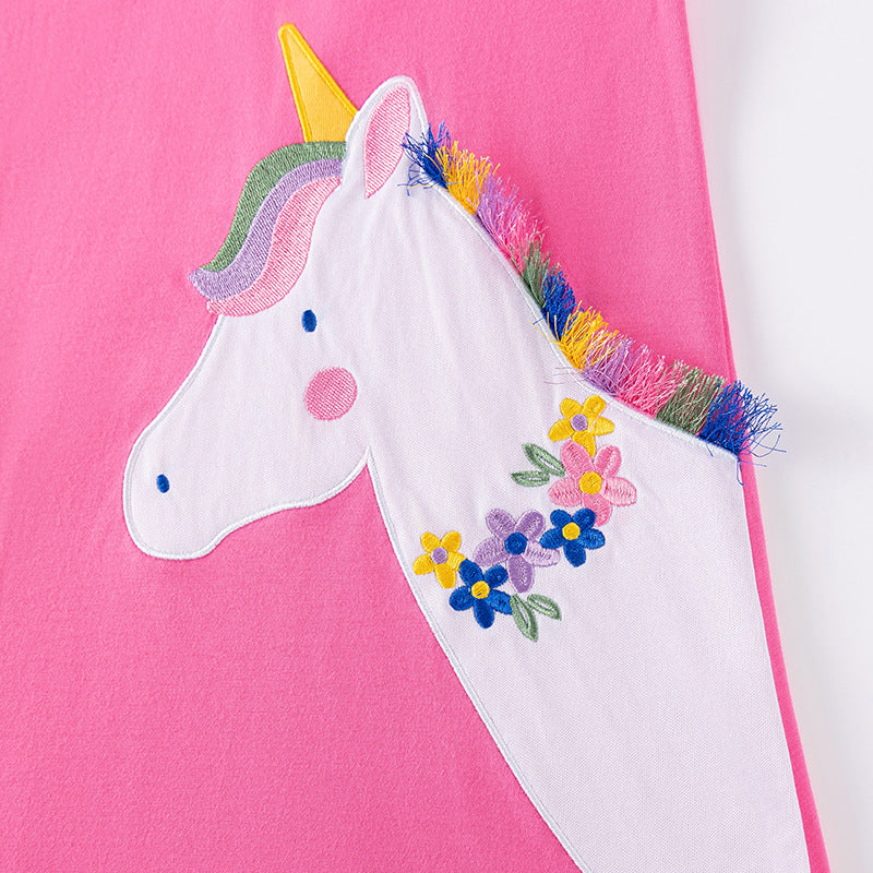 Autumn Arrival Cartoon Animals Pattern Long Sleeves Crew Neck Dress for Stylish Girls, MyKids-USA®, Baby & Toddler Dresses, MyKids-USA -  -  -  -  -  -  - 