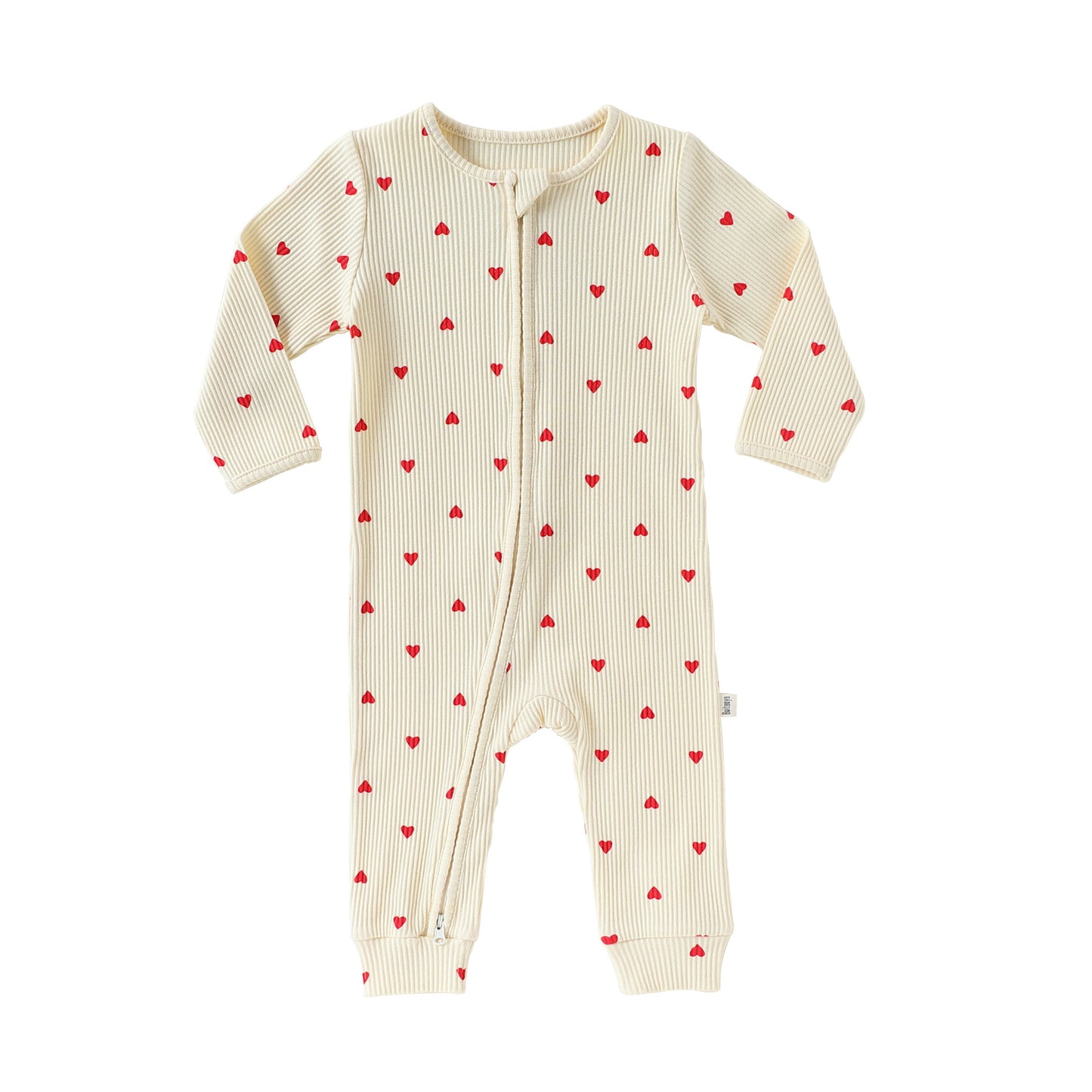 Autumn and Spring Arrival Baby Kids Unisex Hearts Pattern Long Sleeves Casual Rompers/Bodysuit