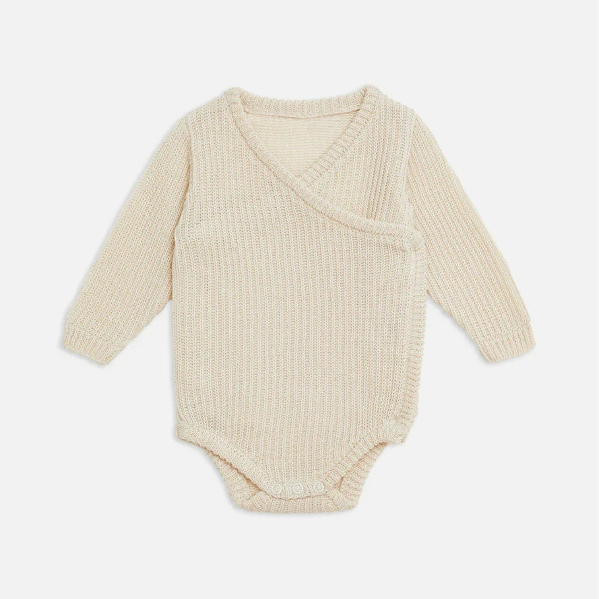 Arrival Winter and Spring Baby Unisex Casual Knitted Long Sleeves V Neck Bodysuit, MyKids-USA®, Baby One-Pieces, MyKids-USA - Size/Age - 66 (3-6M) - Color - Beige -  -  - TR2601071948-A.