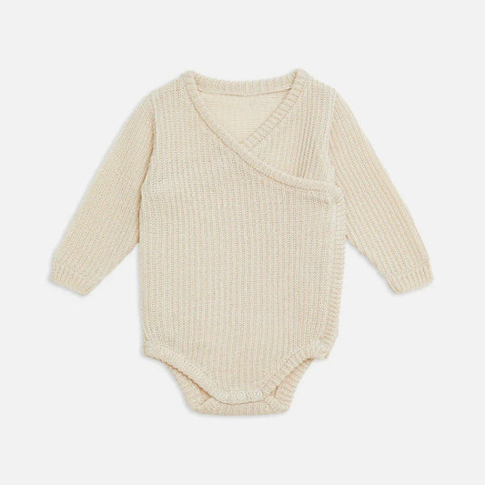 Arrival Winter and Spring Baby Unisex Casual Knitted Long Sleeves V Neck Bodysuit