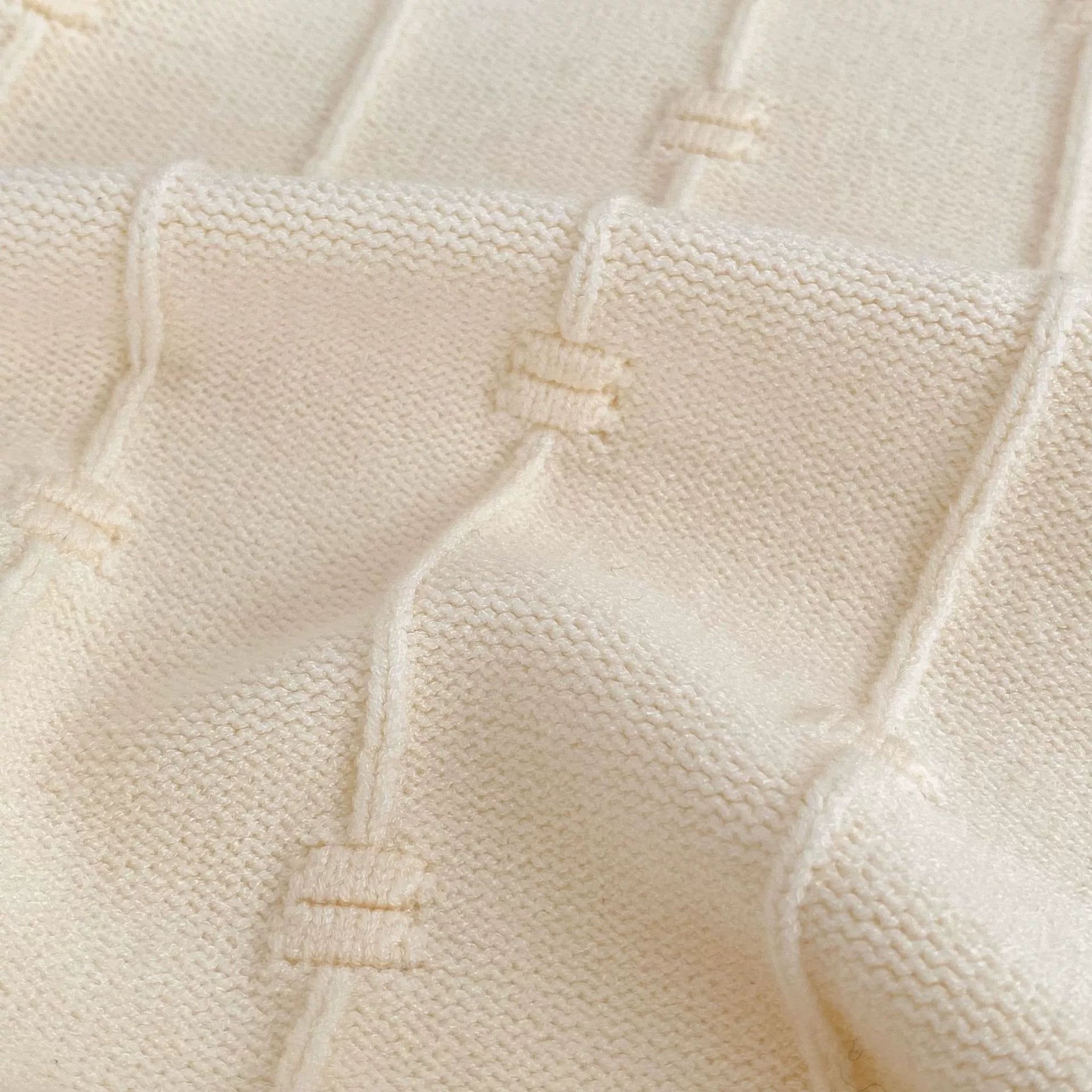 Autumn Arrival Baby Girls Knitted Long Sleeves Striped Jacquard Pattern Onesies, MyKids-USA®, Baby One-Pieces, MyKids-USA -  -  -  -  -  -  - 