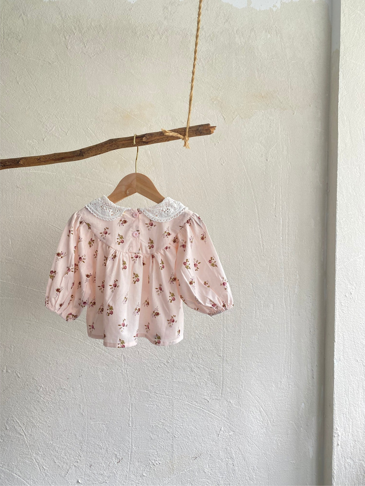 MyKids-USA® Autumn Arrival Baby Kids Girls Princess Long Sleeves Hollow-out Collar Floral Top