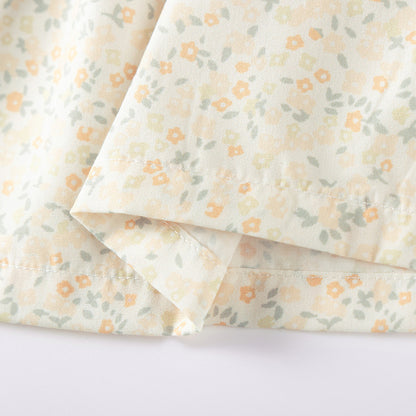 Autumn and Spring Arrival Cartoon and Floral Pattern Long Sleeves Dress with Peter Pan Collar for Stylish Girls, MyKids-USA®, Baby & Toddler Dresses, MyKids-USA -  -  -  -  -  -  - 