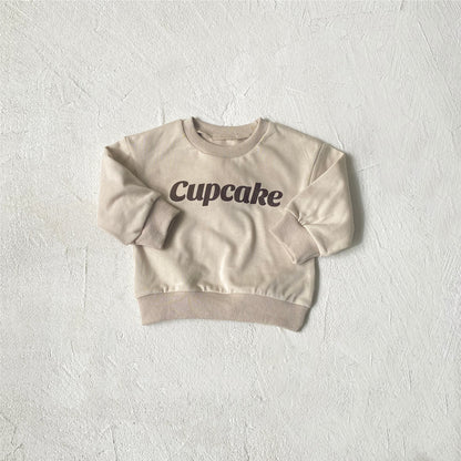 Arrival Spring and Autumn Baby Kids Unisex Letters Pattern Pullover