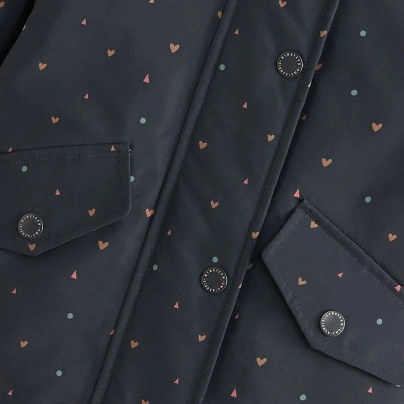 Arrival European and American Style Girls’ Hearts Pattern Coat with Long Sleeves, MyKids-USA®, Baby & Toddler Coats & Jackets, MyKids-USA -  -  -  -  -  -  - .