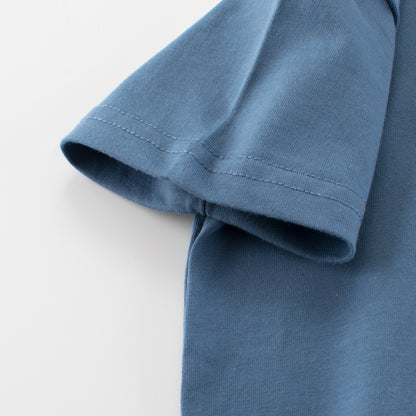 Summer Boys’ Cartoon and Letters Pattern T-shirt in European and American Style, MyKids-USA®, Baby & Toddler Tops, MyKids-USA -  -  -  -  -  -  - 