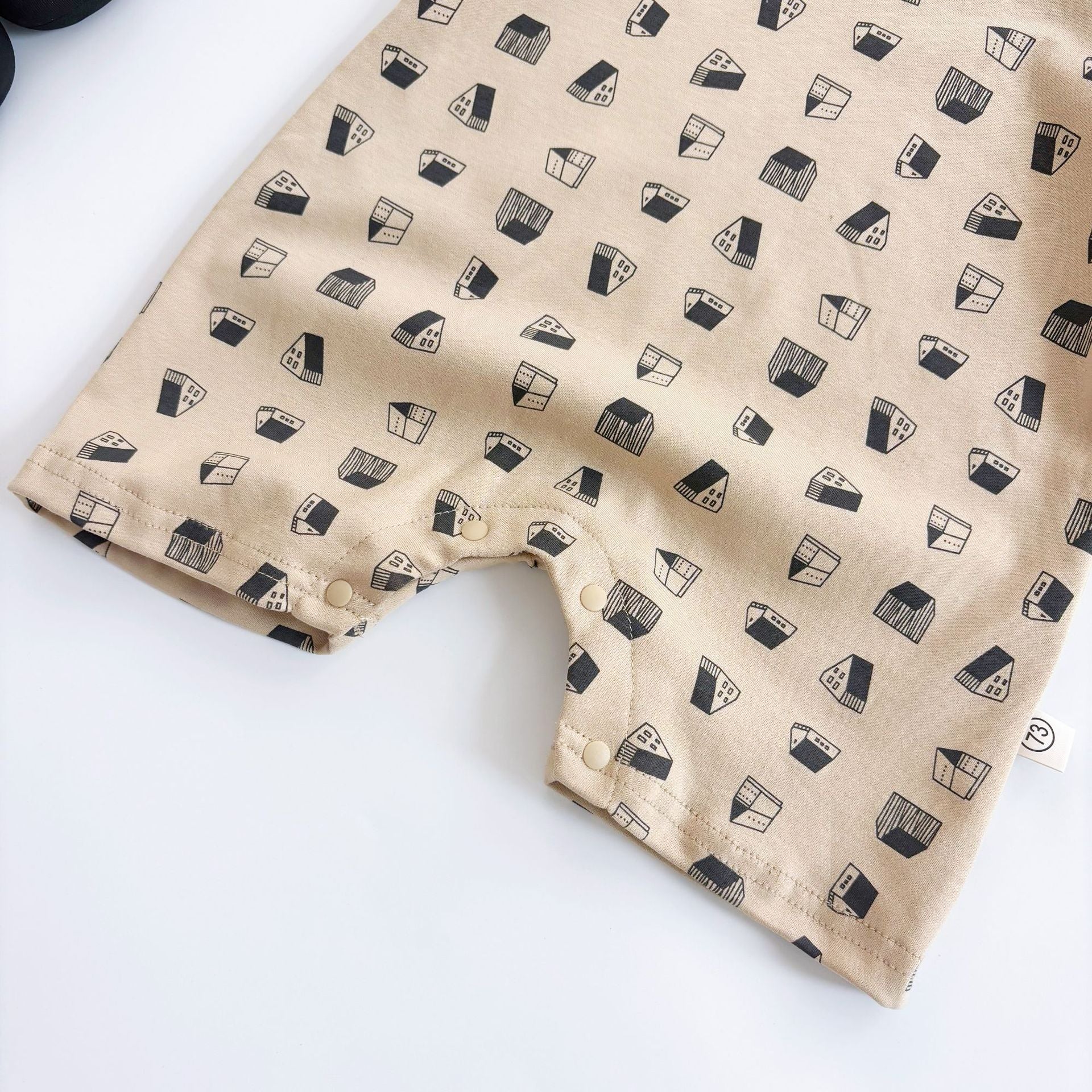 Summer Arrival Baby Unisex Geometric Pattern Short Sleeves Rompers, MyKids-USA®, Baby One-Pieces, MyKids-USA -  -  -  -  -  -  - 