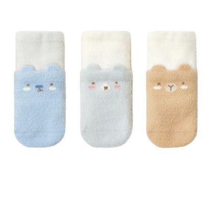 Autumn and Winter Arrival Baby Kids Boys and Girls Breathable Cartoon Pattern Socks 1 Lot=3-Pair Set, MyKids-USA®, Baby & Toddler Socks & Tights, MyKids-USA - Size/Age - XS (0-6M) - Color - Blue -  -  - TR2511222359-B