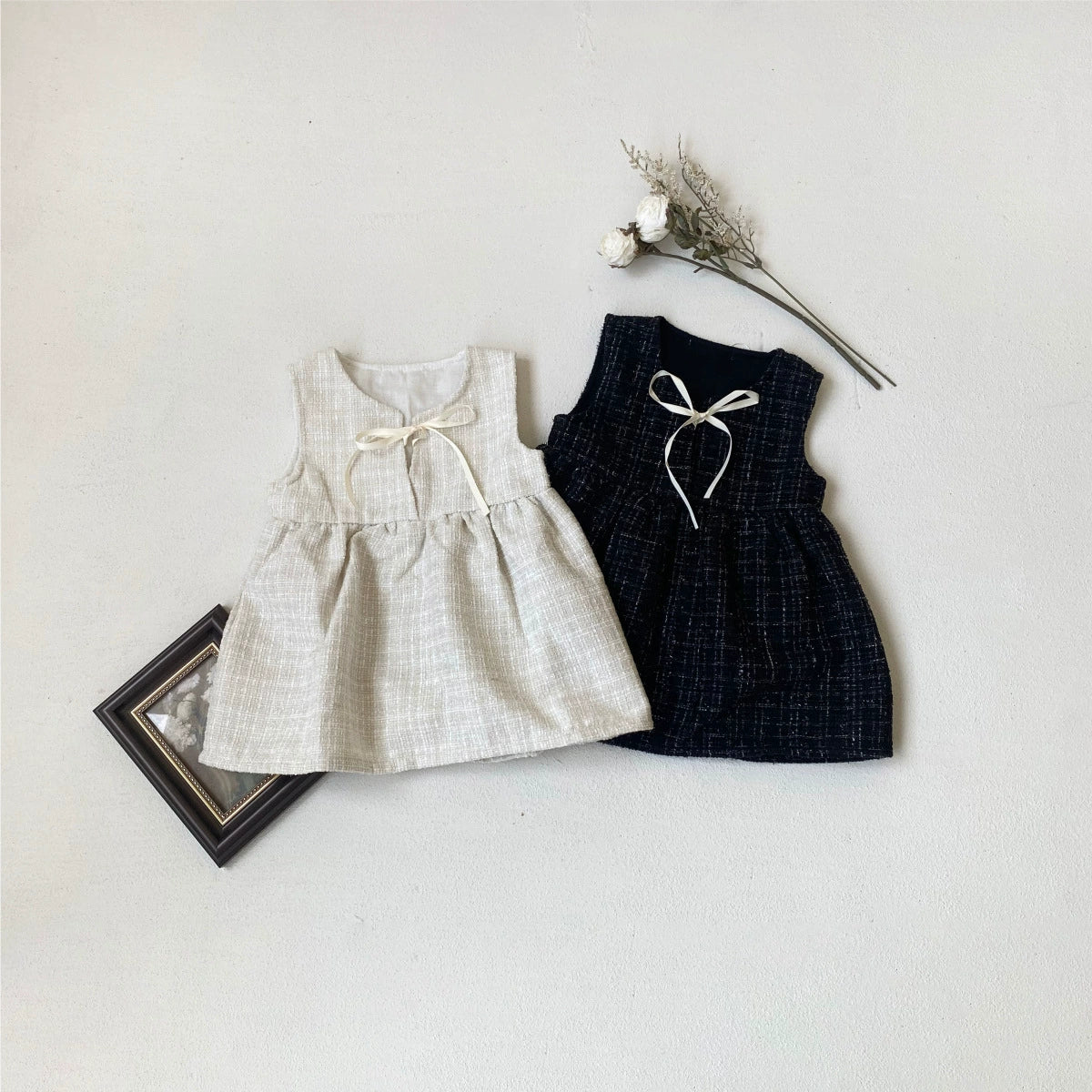 Autumn Hot Selling Baby Girls Butterfly-bows Decorated Sleeveless Princess Plaid Dress, MyKids-USA®, Baby & Toddler Dresses, MyKids-USA -  -  -  -  -  -  - 