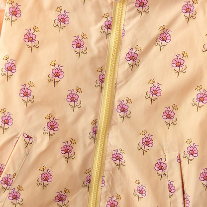 Arrival European and American Style Girls’ Hooded Zip-up Floral Pattern Coat with Long Sleeves, MyKids-USA®, Baby & Toddler Coats & Jackets, MyKids-USA -  -  -  -  -  -  - 