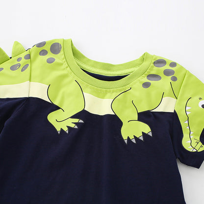 Summer Hot Selling Baby Kids Boys Short Sleeves Cartoon Animals Pattern T-shirt and Shorts Clothing Set, MyKids-USA®, Baby & Toddler Outfits, MyKids-USA -  -  -  -  -  -  - .