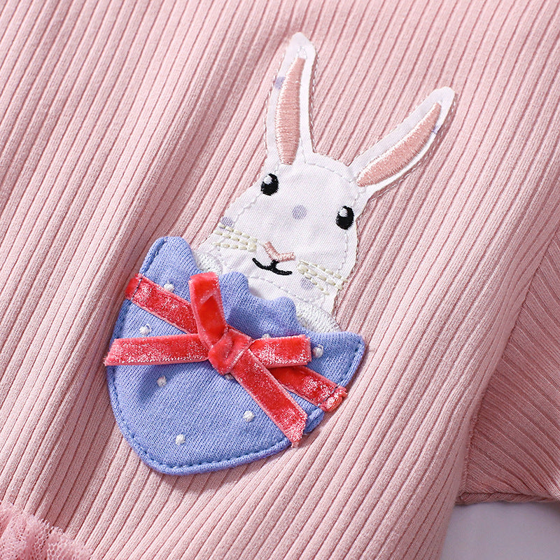 Summer Arrival Polka Dots Pattern Short Sleeves Tulle Patchwork Dress for Stylish Girls, MyKids-USA®, Baby & Toddler Dresses, MyKids-USA -  -  -  -  -  -  - 