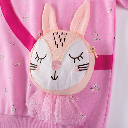 Spring and Autumn Girls Flowers and Animals Pattern Long Sleeves Sweatshirt and Pants Clothing Set, MyKids-USA®, Baby & Toddler Outfits, MyKids-USA -  -  -  -  -  -  - 