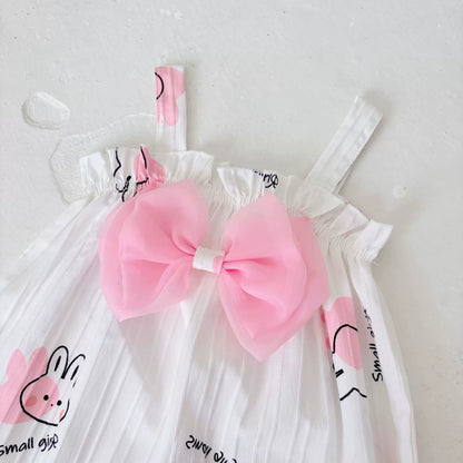 Summer Arrival Baby Girls Cartoon Rabbits Pattern Sleeveless Rompers with Hat, MyKids-USA®, Baby One-Pieces, MyKids-USA -  -  -  -  -  -  - 