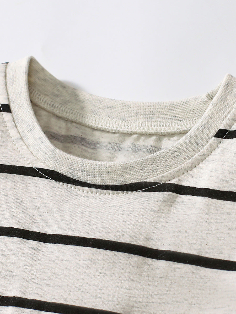 Summer Striped Dress for Girls, European and American Cute Animals Cartoon Pattern Dress, MyKids-USA®, Baby & Toddler Dresses, MyKids-USA -  -  -  -  -  -  - 