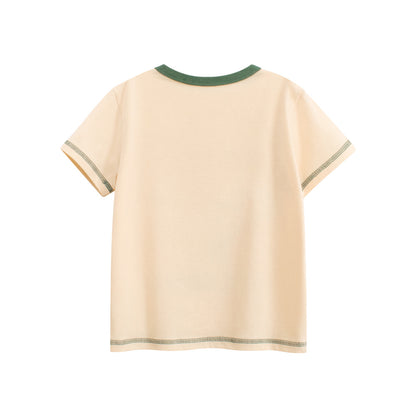 Summer Boys’ Animals Cartoon and Letters Pattern T-shirt in European and American Style, MyKids-USA®, Baby & Toddler Tops, MyKids-USA -  -  -  -  -  -  - 