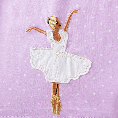 Autumn and Spring Arrival Purple Dancers Cartoon Pattern Long Sleeves Dress for Stylish Girls, MyKids-USA®, Baby & Toddler Dresses, MyKids-USA -  -  -  -  -  -  - 