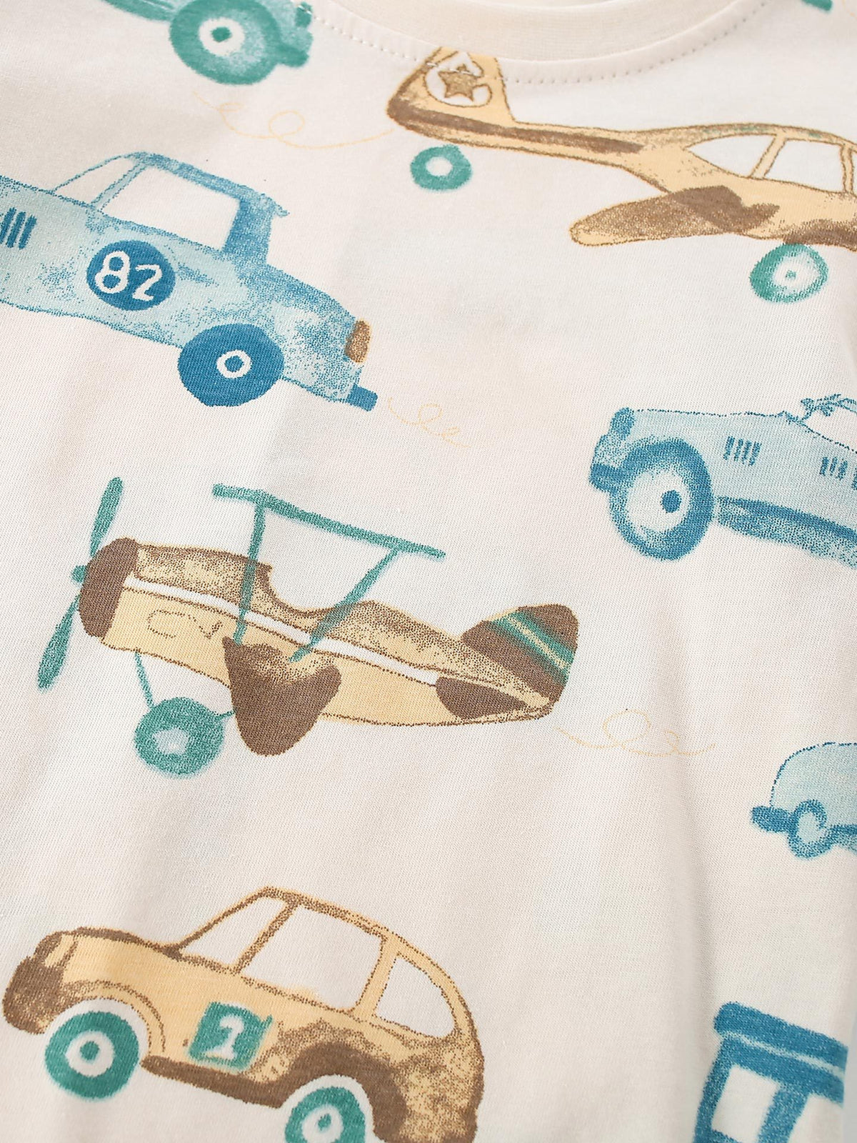 MyKids-USA® Spring and Autumn Baby Kids Boys Cartoon Pattern Long Sleeves Top