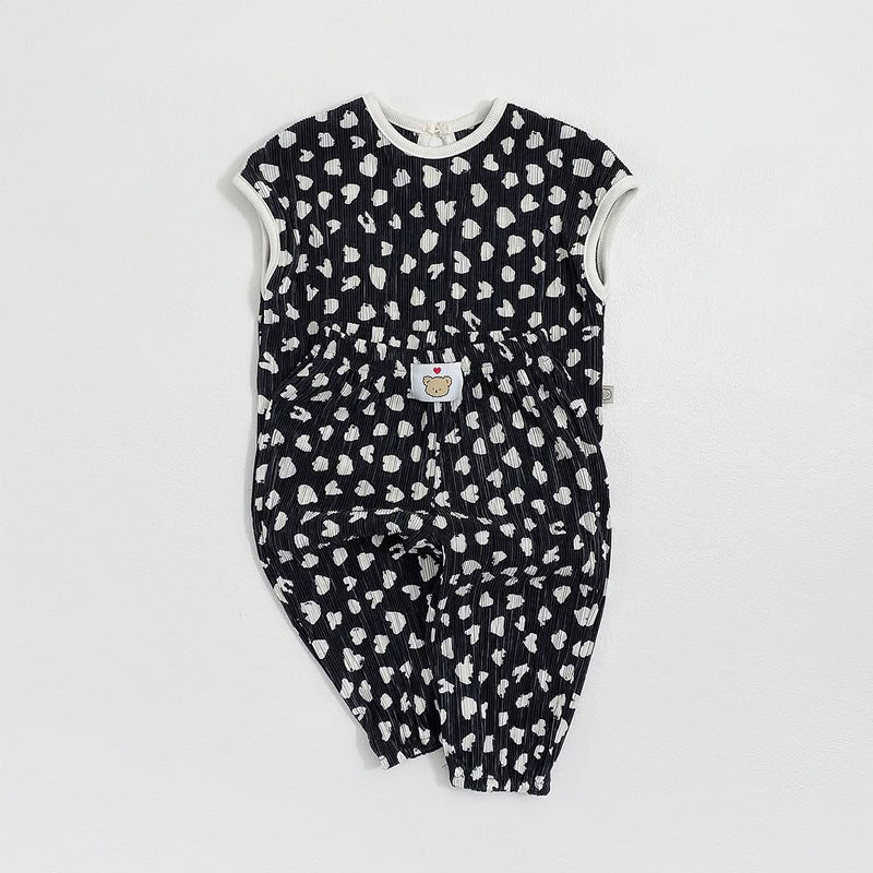 Arrival Summer Baby Kids Girls Sleeveless Hearts Pattern Vest and Pants Clothing Set, MyKids-USA®, Baby & Children's Outfits, MyKids-USA -  -  -  -  -  -  - .