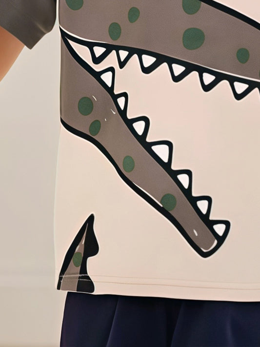 Kids’ Animals Cartoon Pattern Short Sleeves T-shirt in European and American Style for Summer, MyKids-USA®, Baby & Toddler Tops, MyKids-USA -  -  -  -  -  -  - .