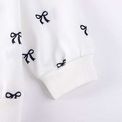 Spring and Autumn Girls Butterfly-bows Pattern Long Sleeves Top and Color Patchwork Pants Clothing Set, MyKids-USA®, Baby & Toddler Outfits, MyKids-USA -  -  -  -  -  -  - 