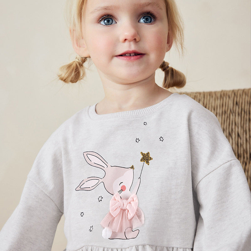 Spring and Autumn Girls Animals Cartoon Pattern Long Sleeves Top and Pink Pants Clothing Set, MyKids-USA®, Baby & Toddler Outfits, MyKids-USA -  -  -  -  -  -  - 