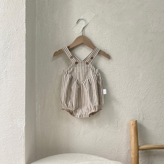 MyKids-USA® Baby Sleeveless Striped Pattern Bodysuit