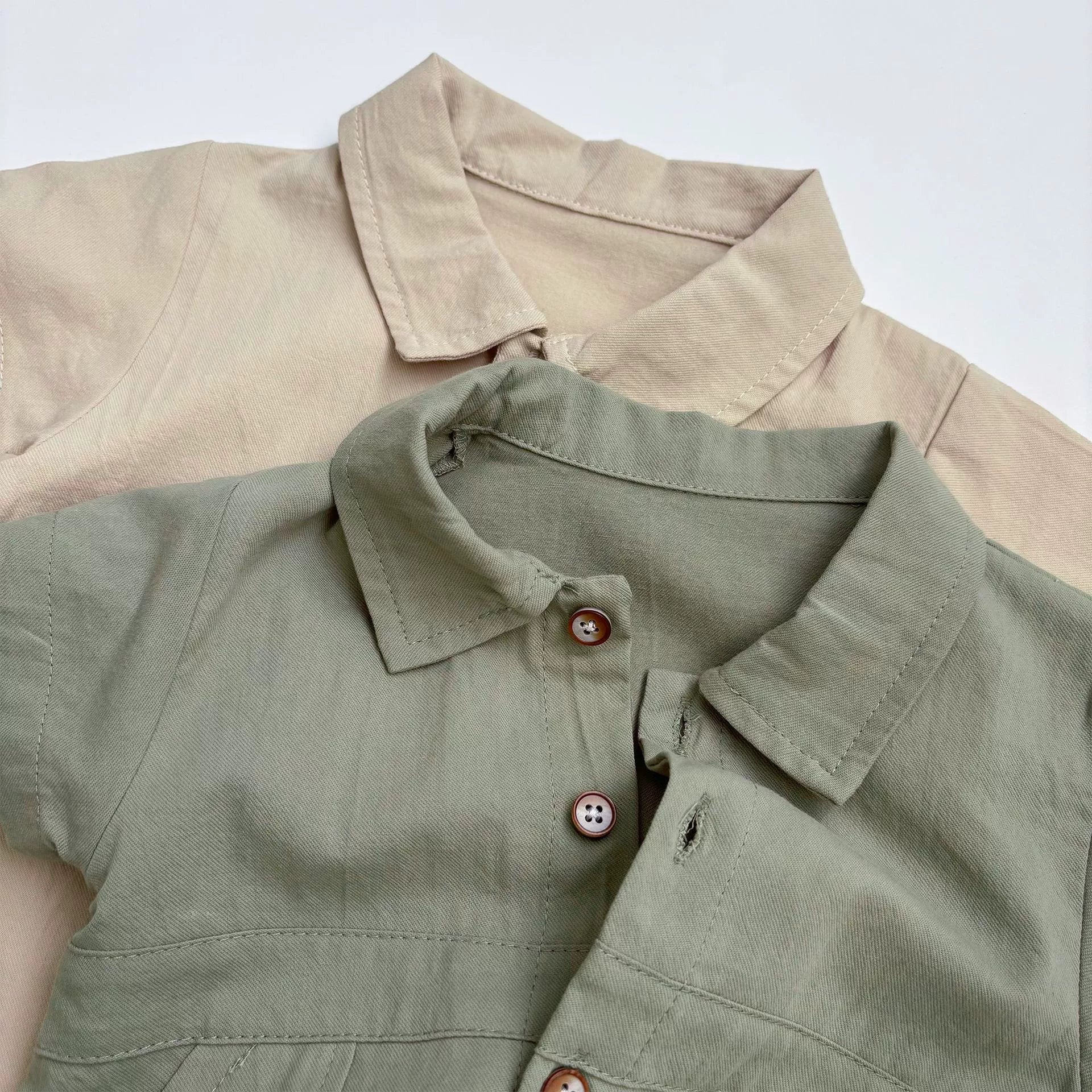 Summer Arrival Baby Boys Casual Solid Color Single Breasted Short Sleeves Rompers, MyKids-USA®, Baby One-Pieces, MyKids-USA -  -  -  -  -  -  - 