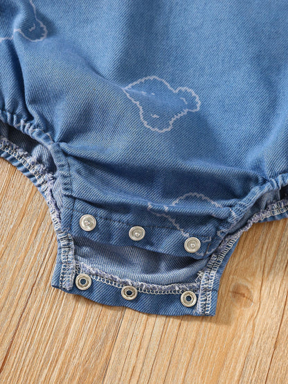 MyKids-USA® Autumn Arrival Baby Sleeveless Denim Overalls