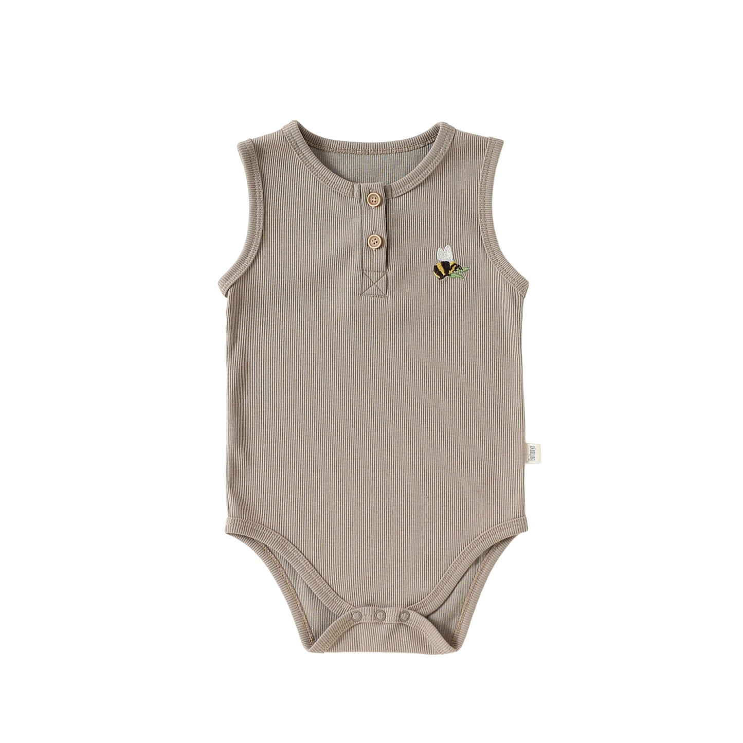 Summer Arrival Baby Sleeveless Animals Embroidered Pattern Bodysuit, MyKids-USA®, Baby & Children's One-Pieces, MyKids-USA - Size/Age - 66 (3-6M) - Color - Khaki -  -  - TR2605142359-C.