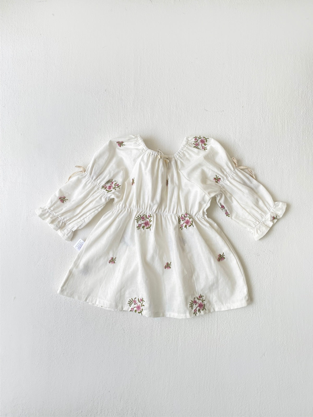 MyKids-USA® Autumn Flowers Pattern Baby Kids Girls Princess Long Sleeves Dress