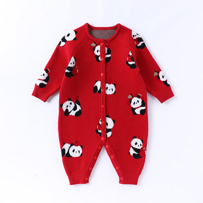 Autumn Arrival Baby Kids Comfortable Cartoon Panda Pattern Knitted Long Sleeves Cardigan, MyKids-USA®, Baby & Toddler Outfits, MyKids-USA -  -  -  -  -  -  - 